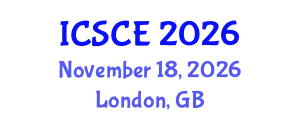 International Conference on Structures and Civil Engineering (ICSCE) November 18, 2026 - London, United Kingdom