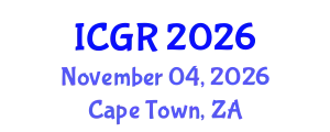 International Conference on Gastroenterology and Rheumatology (ICGR) November 04, 2026 - Cape Town, South Africa