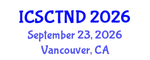 International Conference on Stem Cell Therapy in Neurologic Diseases (ICSCTND) September 23, 2026 - Vancouver, Canada
