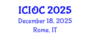 International Conference on Industrial Organic Chemistry (ICIOC) December 18, 2025 - Rome, Italy