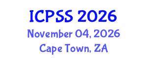 International Conference on Political Sociology and Socialization (ICPSS) November 04, 2026 - Cape Town, South Africa