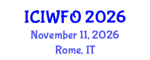 International Conference on Industrial Wastewater Filtration and Oxidation (ICIWFO) November 11, 2026 - Rome, Italy