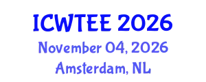 International Conference on Wastewater Treatment in Environmental Engineering (ICWTEE) November 04, 2026 - Amsterdam, Netherlands