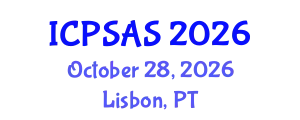 International Conference on Plastic Surgery and Aesthetic Surgery (ICPSAS) October 28, 2026 - Lisbon, Portugal