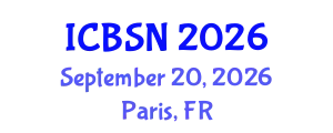 International Conference on Biomedical Science and Neuroscience (ICBSN) September 20, 2026 - Paris, France