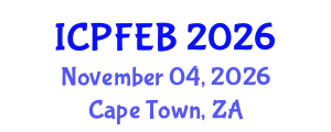 International Conference on Plant, Food and Environmental Biotechnology (ICPFEB) November 04, 2026 - Cape Town, South Africa