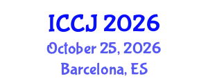 International Conference on Crime and Justice (ICCJ) October 25, 2026 - Barcelona, Spain