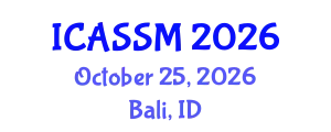 International Conference on Agricultural Science and Soil Management (ICASSM) October 25, 2026 - Bali, Indonesia
