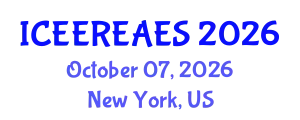 International Conference on Energy Efficiency, Renewable Energy and Alternative Energy Systems (ICEEREAES) October 07, 2026 - New York, United States