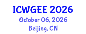 International Conference on Women, Gender Equality and Education (ICWGEE) October 06, 2026 - Beijing, China