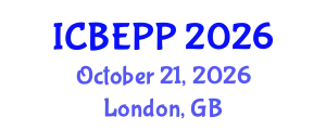 International Conference on Behavioural Economics and Public Policy (ICBEPP) October 21, 2026 - London, United Kingdom