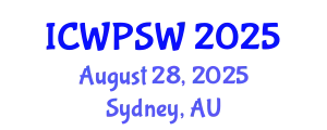 International Conference on Water Pollution and Safe Water (ICWPSW) August 28, 2025 - Sydney, Australia