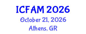 International Conference on Forensic Anthropology and Medicine (ICFAM) October 21, 2026 - Athens, Greece