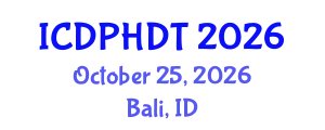 International Conference on Developmental Psychology, Human Development and Theories (ICDPHDT) October 25, 2026 - Bali, Indonesia