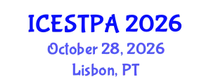International Conference on Ecotourism, Sustainable Tourism and Protected Areas (ICESTPA) October 28, 2026 - Lisbon, Portugal
