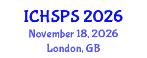 International Conference on Humanities, Social and Political Sciences (ICHSPS) November 18, 2026 - London, United Kingdom