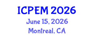 International Conference on Pavement Engineering and Materials (ICPEM) June 15, 2026 - Montreal, Canada