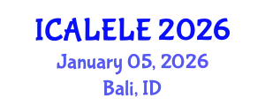International Conference on Applied Linguistics for English Language Education (ICALELE) January 05, 2026 - Bali, Indonesia