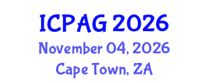 International Conference on Public Administration and Government (ICPAG) November 04, 2026 - Cape Town, South Africa