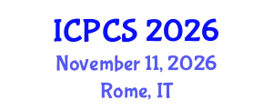 International Conference on Peace and Conflict Studies (ICPCS) November 11, 2026 - Rome, Italy