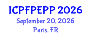 International Conference on Public Finance, Public Economics and Public Policy (ICPFPEPP) September 20, 2026 - Paris, France