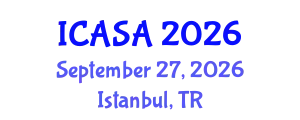 International Conference on Applied Statistics and Analysis (ICASA) September 27, 2026 - Istanbul, Turkey