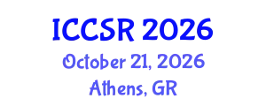 International Conference on Corporate Social Responsibility (ICCSR) October 21, 2026 - Athens, Greece