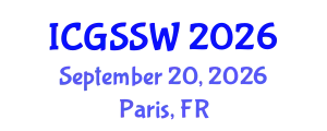 International Conference on Geomagnetic Storms and Space Weather (ICGSSW) September 20, 2026 - Paris, France