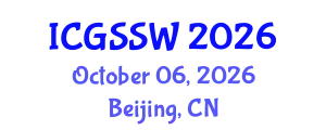 International Conference on Geomagnetic Storms and Space Weather (ICGSSW) October 06, 2026 - Beijing, China