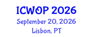 International Conference on Work and Organizational Psychology (ICWOP) September 20, 2026 - Lisbon, Portugal