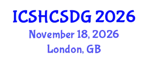 International Conference on Sustainable Healthy Cities and Sustainable Development Goals (ICSHCSDG) November 18, 2026 - London, United Kingdom