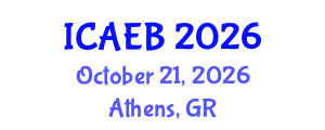 International Conference on Agricultural Economics and Business (ICAEB) October 21, 2026 - Athens, Greece