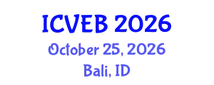 International Conference on Veterinary Epidemiology and Biostatistics (ICVEB) October 25, 2026 - Bali, Indonesia