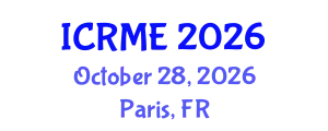 International Conference on Research in Mathematics Education (ICRME) October 28, 2026 - Paris, France