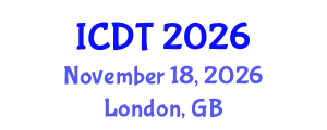 International Conference on Dark Tourism (ICDT) November 18, 2026 - London, United Kingdom
