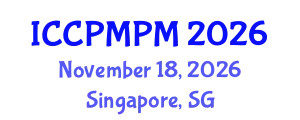 International Conference on Construction Project Management and Portfolio Management (ICCPMPM) November 18, 2026 - Singapore, Singapore
