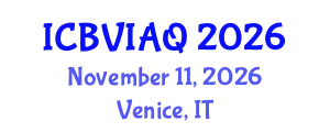 International Conference on Building Ventilation and Indoor Air Quality (ICBVIAQ) November 11, 2026 - Venice, Italy