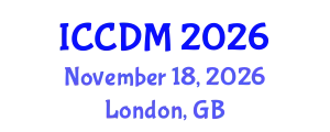 International Conference on Continuum Damage Mechanics (ICCDM) November 18, 2026 - London, United Kingdom
