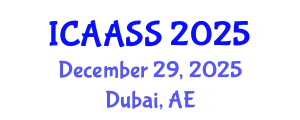 International Conference on Advances in Applied Sport Science (ICAASS) December 29, 2025 - Dubai, United Arab Emirates