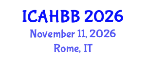 International Conference on Apiculture and Honey Bee Biology (ICAHBB) November 11, 2026 - Rome, Italy