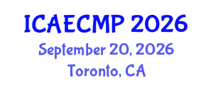 International Conference on Adult Education, Comparative Methods and Principles (ICAECMP) September 20, 2026 - Toronto, Canada