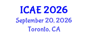 International Conference on Applied Entomology (ICAE) September 20, 2026 - Toronto, Canada
