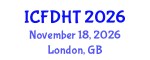 International Conference on Fluid Dynamics and Heat Transfer (ICFDHT) November 18, 2026 - London, United Kingdom