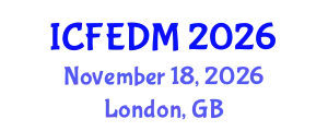 International Conference on Fluids Engineering, Dynamics and Mechanics (ICFEDM) November 18, 2026 - London, United Kingdom
