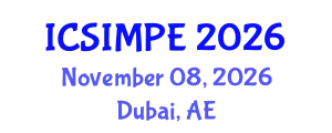 International Conference on Sports Injury Management and Performance Enhancement (ICSIMPE) November 08, 2026 - Dubai, United Arab Emirates