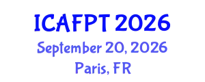 International Conference on Active Food Packaging Technologies (ICAFPT) September 20, 2026 - Paris, France