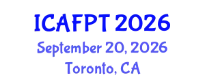 International Conference on Active Food Packaging Technologies (ICAFPT) September 20, 2026 - Toronto, Canada