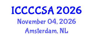 International Conference on Climate Change and Climate-Smart Agriculture (ICCCCSA) November 04, 2026 - Amsterdam, Netherlands