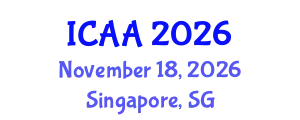 International Conference on Aeronautics and Aeroengineering (ICAA) November 18, 2026 - Singapore, Singapore