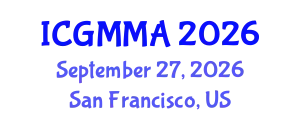 International Conference on Geotechnical Modelling, Monitoring and Analysis (ICGMMA) September 27, 2026 - San Francisco, United States